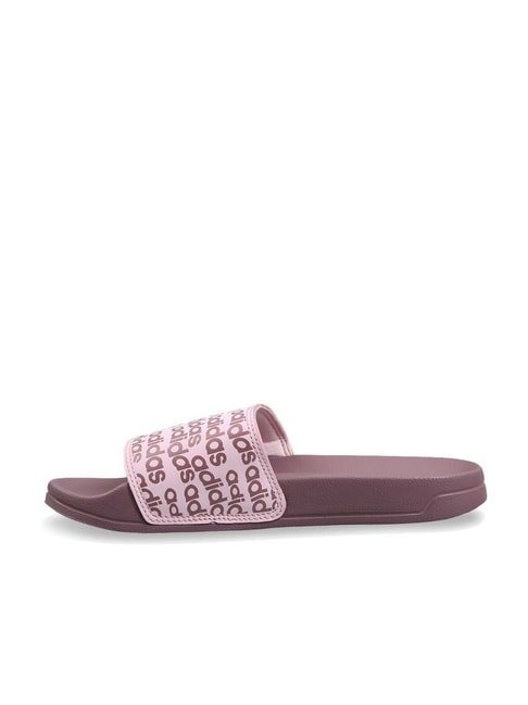Adidas Women's SPRIGHT Pink Slides - View 5