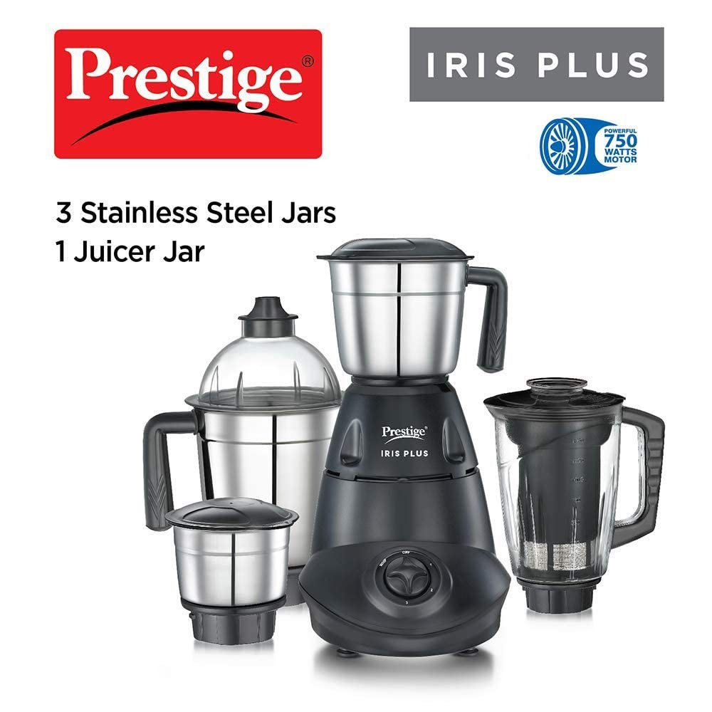 Prestige IRIS Plus 750 watt mixer grinder with Jar - View 2