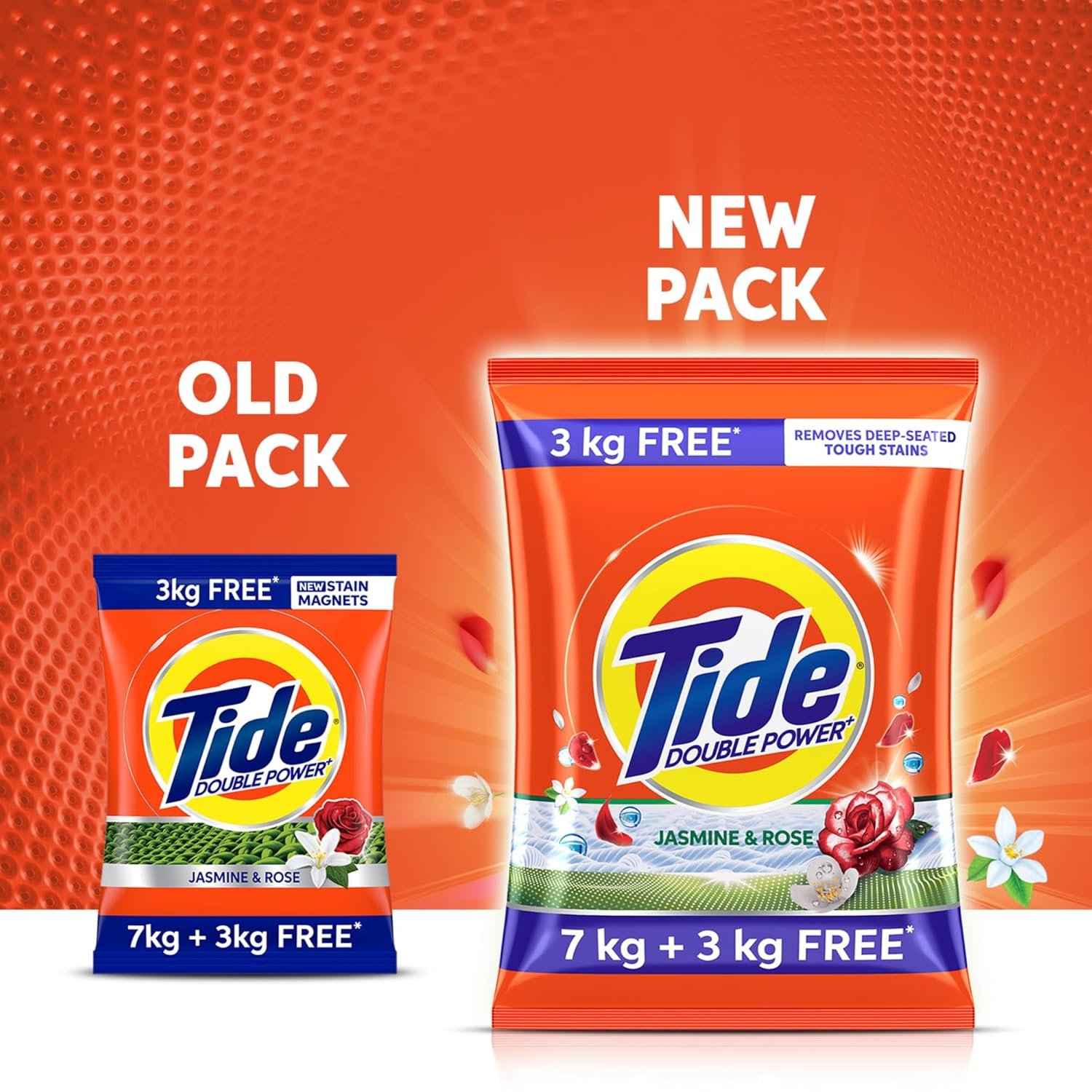 6kg+2kg Tide Plus Double Power Detergent Washing Powder Jasmine & Rose 7kg + 3kg FREE - View 2