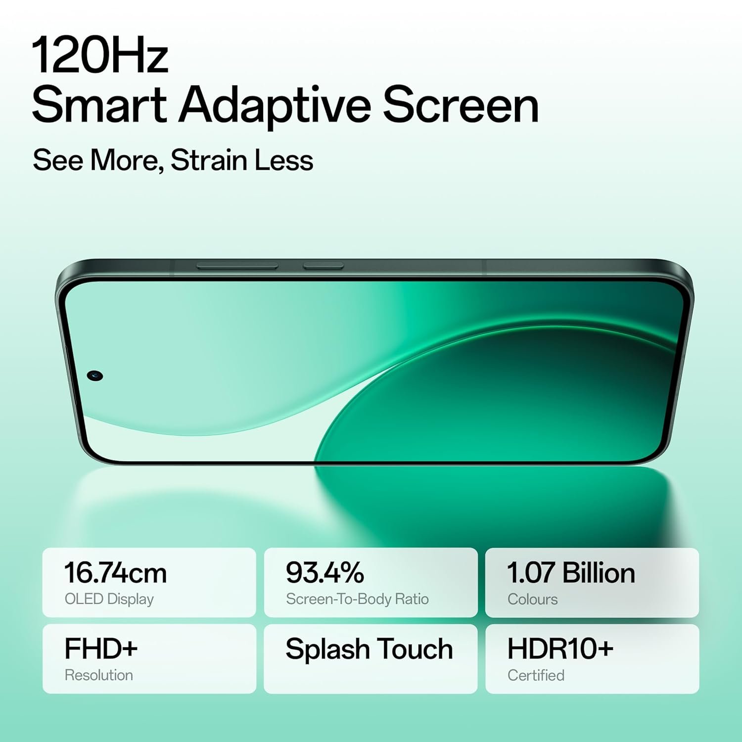OPPO Reno14 5G (Mint Green, 8GB RAM, 256GB Storage) with No Cost EMI/Additional Exchange Offers - View 7